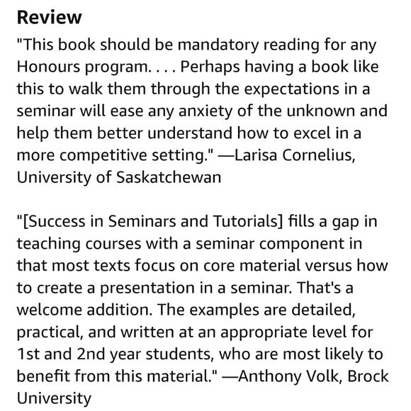 Success in Seminars and Tutorials:A Guide for Social Science university Students - Picture 6 of 7